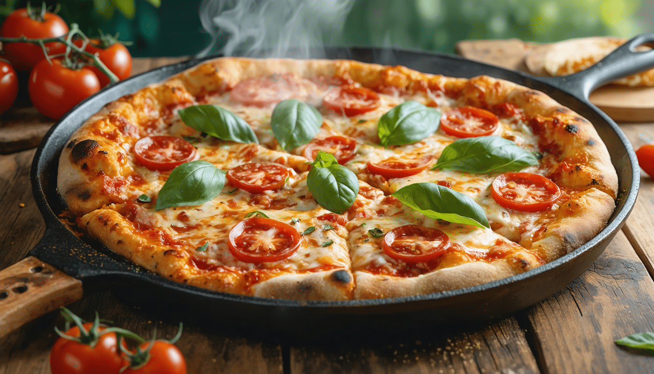 découvrez comment préparer une pizza à la poêle croustillante et savoureuse, idéale pour un résultat comme au restaurant, sans utiliser de four. simple et rapide !